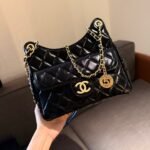 Chanel Small Hobo Bag Gold Black 20cm AS3710 B09746 94305 - Image 2