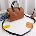 Louis Vuitton Speedy Bandouliere Bag Wild At Heart Monogram Empreinte Giant Brown 26Cm - Image 2