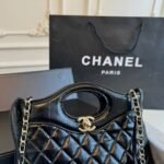Chanel 31 Bag Black 24Cm - Image 9