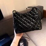 Chanel Small Hobo Bag Gold Black 20cm AS3710 B09746 94305 - Image 9