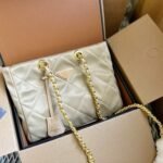 Prada Re Edition 1995 Chaîne Re Nylon Tote Bag Beige 25Cm 1Bg468 2Aos F0F24 V Coo - Image 2