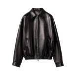 Miumiu Plongé Nappa Leather Jacket Black Mpv947 17Nh F0002 S Ooo