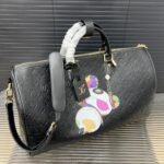 Louis Vuitton X Takashi Murakami Keepall Black 45Cm M13761 - Image 10