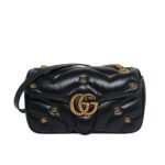 Gucci Gg Marmont Small Shoulder Bag Black 26Cm 443497 Aacpg 1000