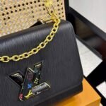 Louis Vuitton X Takashi Murakami Lv Twist MM Slim Bag Black 23Cm M13243 - Image 4