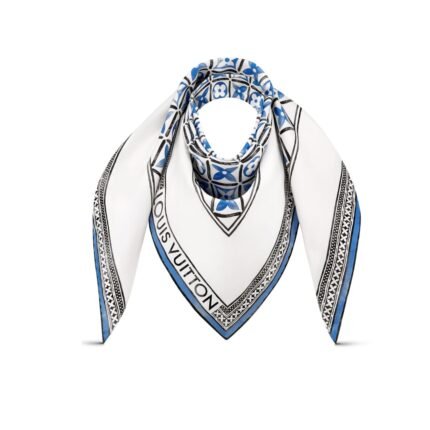 Louis Vuitton Monogram Flower Tile In Blue 70Cm