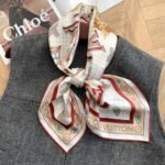 Louis Vuitton Monogram Lv Locks Square Creme 90Cm M79939 - Image 4