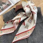 Louis Vuitton Monogram Lv Locks Square Creme 90Cm M79939 - Image 5