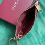 Gucci Key Case With Gg And Dog Detail Beige And Dark Brown 12Cm - Image 4