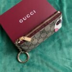 Gucci Key Case With Gg And Owl Detail Beige And Dark Brown 12Cm - Image 3