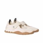 Miumiu Tyre Technical Fabric And Suede Ballerinas Ivory 5F416E D7C F0304 F 005