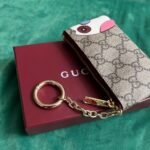Gucci Key Case With Gg And Owl Detail Beige And Dark Brown 12Cm - Image 4