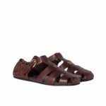 Miumiu Ruches Nappa Fisherman’s Sandals Briarwood 5E395E Efx F0Nbl F 005