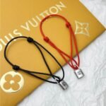 Louis Vuitton Silver Lockit Bracelet Red Qa5078 - Image 6