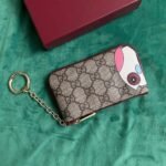 Gucci Key Case With Gg And Owl Detail Beige And Dark Brown 12Cm - Image 6