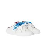 Miumiu Sneaker Mules White And Crimson 5E413E 3L48 F0C65 F 005