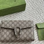 Gucci Dionysus Gg Supreme Chain Wallet Beige And Ebony 20Cm ‎401231 Khnsn 8642 - Image 2