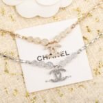 Chanel Cc Silver Metal Necklace - Image 2