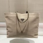 Prada Tessuto Synthetic Tote Bag Beige 35Cm - Image 2