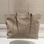Prada Tessuto Synthetic Tote Bag Beige 35Cm - Image 4