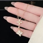 Louis Vuitton Color Blossom Double Star Necklace Q94676 - Image 6