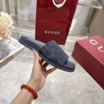 Gucci Men Slide Sandal Blue ‎‎834941 Aaduo 4009 - Image 6