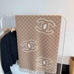 Chanel Cashmere Shearling Scarf Beige - Image 2