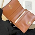 Celine Small Triomphe Canvas Tan Wallet Brown 11Cm - Image 6