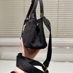 Prada Small Cotton Canvas Handbag Black 22Cm 1Bg464 2Cya F0002 V 8Om - Image 4