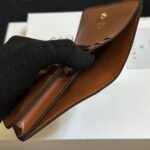 Celine Small Triomphe Canvas Tan Wallet Brown 11Cm - Image 7