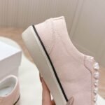 Celine Alan Sneaker With Triomphe In Canvas Rosewood 363675148C 24Rw - Image 6