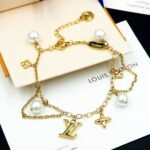 Louis Vuitton Blooming Pearls Bracelet Gold M1684A - Image 2