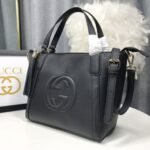 [Super Vip 1:1] Gucci Soho Small Top Handle Bag Black 35Cm 369176 A7M0G 1000 - Image 4
