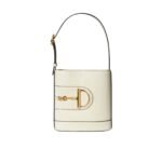 Gucci 73 Small Bucket Bag White Smooth Leather 20Cm 833665 Aaec2 9540