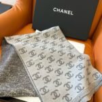 Chanel 24B Full CC Scarf Grey And Black 180Cm - Image 2