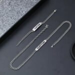 Louis Vuitton Lv Id Necklace Silver M01154 - Image 4