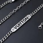 Louis Vuitton Lv Id Necklace Silver M01154 - Image 5