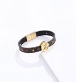 Louis Vuitton Circle Reversible Bracelet Monogram Black M6173F - Image 2