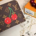 Louis Vuitton X Takashi Murakami Cherry Porte Monnaie Zippy Wallet Brown 19Cm M95006 - Image 5