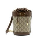 Gucci Horsebit 1955 Small Bucket Bag Brown 18Cm