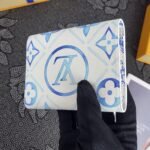 Louis Vuitton Lv By The Pool Victorine Wallet Blue 12Cm M83623 - Image 7