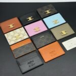 Celine Card Holder Triomphe In Triomphe Canvas Tan 11Cm 10L832Cqh 04Lu - Image 3