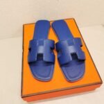 Hermes Slippers Oran Sandal Dark Blue H202272Z 7Q350 - Image 2