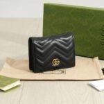 Gucci Gg Marmont Card Case Wallet Black 11Cm 466492 Dtd1T 1000 - Image 4