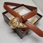 Gucci Gg Marmont Thin Belt Orange Leather - Image 2