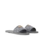 Louis Vuitton Lily Flat Mule Gray 1Agxaa