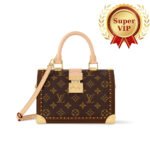 [Super Vip 1:1] Louis Vuitton Speedy Trunk Box Bag 20 Monogram Brown 21Cm M11154