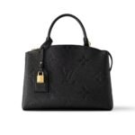 Louis Vuitton Petit Palais Monogram Empreinte Leather Black 29Cm M58916