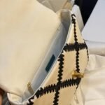 Chanel 19 Flap Bag Crochet Gold And Silver Tone White Black 24Cm AS1160 B04824 C0200 - Image 3