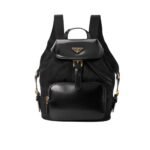 Prada Women Re Nylon And Brushed Backpack Black 27Cm